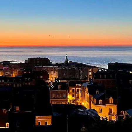 Vue Panoramique Sur La Et Les Falaises Le Tréport
